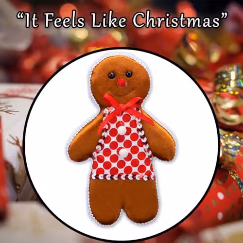 VFM e-Store Christmas Animal Hanging Decoration, Red and Multicolour Textile Pendant, W/H: 20 x 13 cm – 6