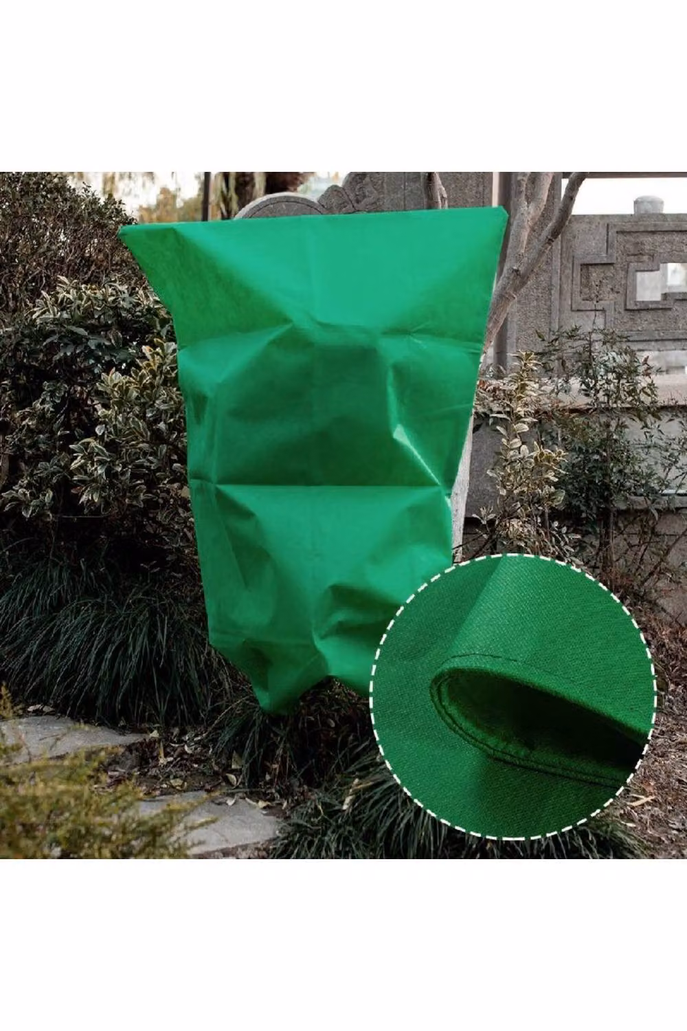 KDMD Heavy Duty Frost Protection Fleece Plant Cover, Green, W: 120 cm, H: 180 cm – 4