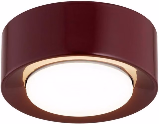 Netlighting Elora Surface Mounted Round LED Downlight in Red with GX53 Bulb Included