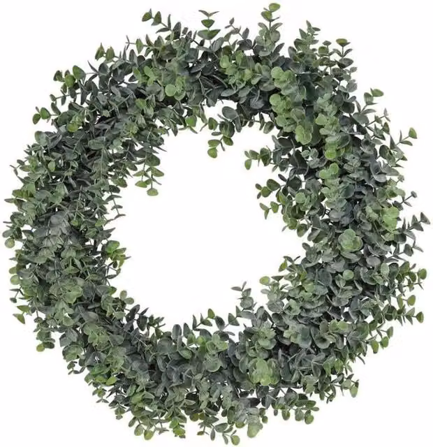 KDMD Botanica Eucalyptus Wreath in Green, Diameter: 48 cm – 1