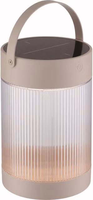 Nordlux Coupar Solar LED Outdoor Portable Lantern, Beige, IP44, Warm White 3000k – 1