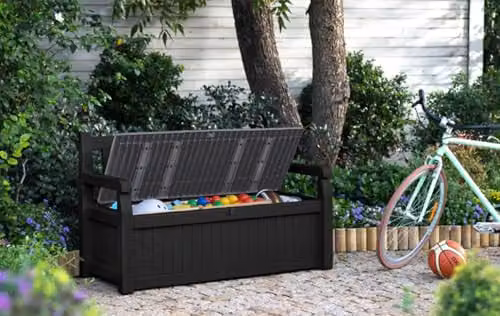 Keter Eden 265L Garden Storage Bench in Dark Grey – 5