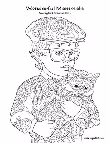 Wonderful Mammals Coloring Book for Grown-Ups 2 by Independently Published