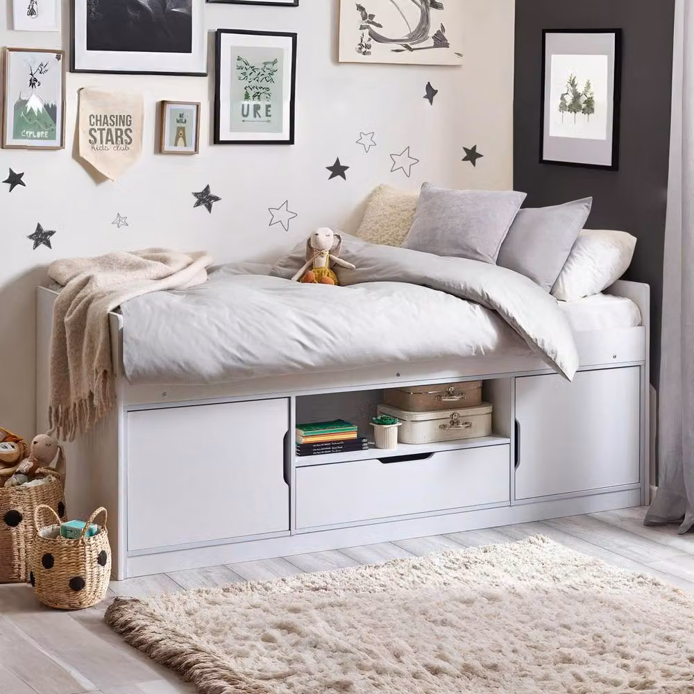 Cheshire Rowan Low Sleeper Single White W/D/H: 90 x 200 cm – 2