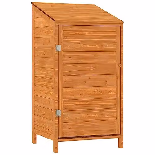 vidaXL Rustic Brown Solid Wood Garden Shed, W/D/H: 55 x 52 x 112 cm