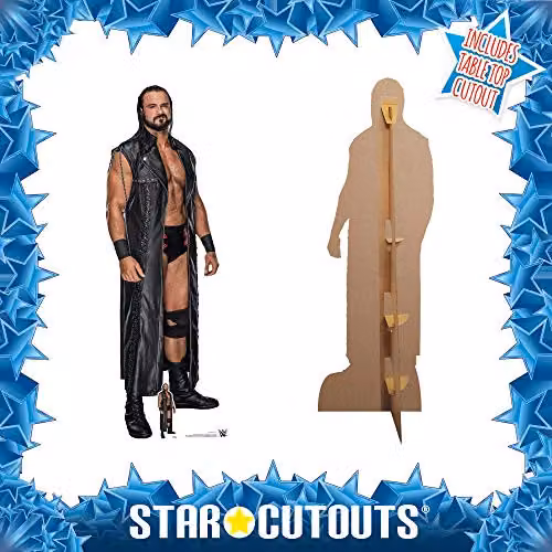 Star Cutouts WWE Drew McIntyre Ultimate Edition Lifesize Cardboard Cutout with Mini for Wrestling Party Decoration and Collector Display, Height: 194 cm – 3