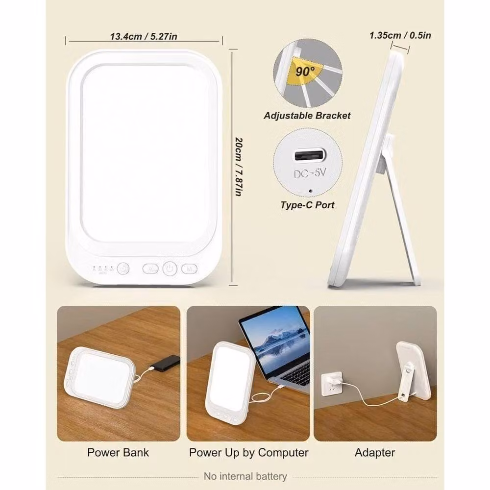 FORGEVIO UV-Free 10000 Lux Therapy Lamp in White – 4