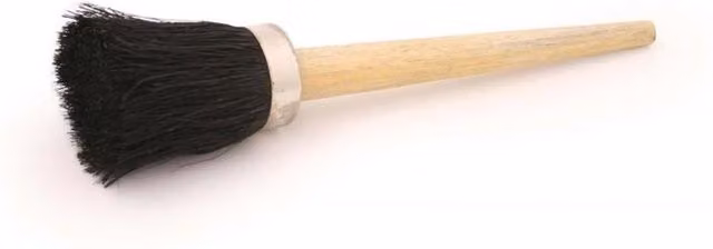 Bentley Short Handled Wood Tar Brush in Brown