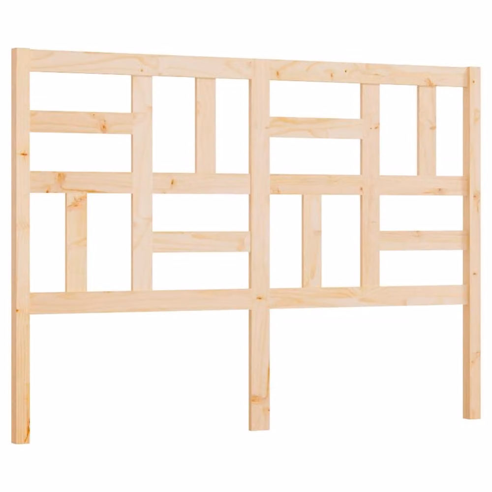 Berkfield Home Beautiful Solid Wood Pine Bed Headboard in Light Brown, W: 166 cm, D: 4 cm, H: 104 cm – 2