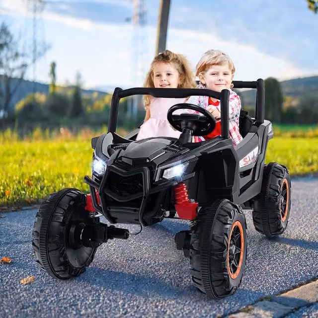 Costway Kids Electric Ride on UTV Car, Black