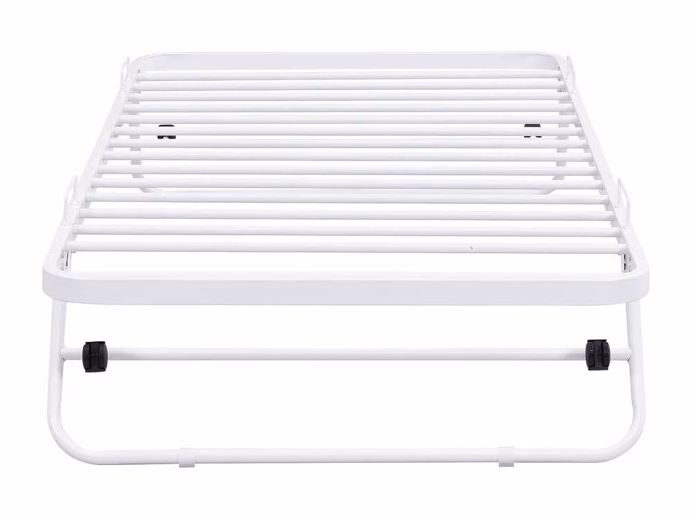 Vente-unique Adonis Metal Folding Guest Bed, White, W/D/H: 190 x 90 x 30 cm – 2