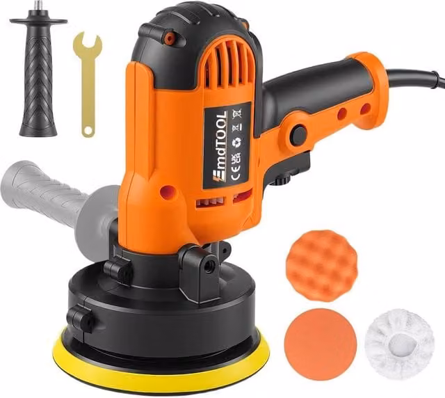 SPETLEK Dual Action Car Polisher Buffer Sander Orbital in Orange – 1