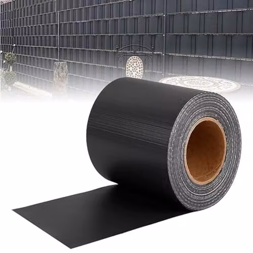 Gr8 Garden Grey PVC Opaque Garden Fence Privacy Screening Roll, W/H: 19 cm x 35 m