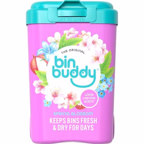 Bin Buddy Bin Freshener Deodoriser Powder Spring Blossom 450g – 2