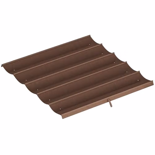 Outsunny Brown Retractable Pergola Shade Cover Replacement, W: 255 cm x D: 250 cm