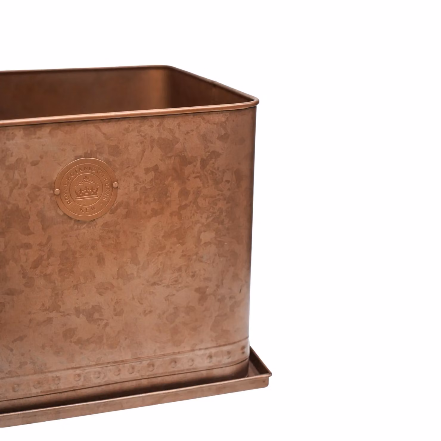 Royal Botanic Gardens Kew Regency Outdoor Planter, Aged Copper Bronze Galvanised Steel, Diameter: 38 cm – 3