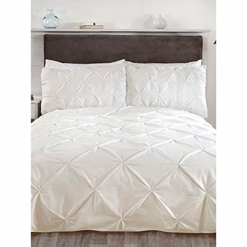 Rapport Home Balmoral Duvet Cover and Pillowcase Set, Beige, 200 x 200 cm