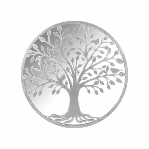 VFM e-Store White Floral Hanging Garden Mirror, W/H: 65 x 65 cm – 1