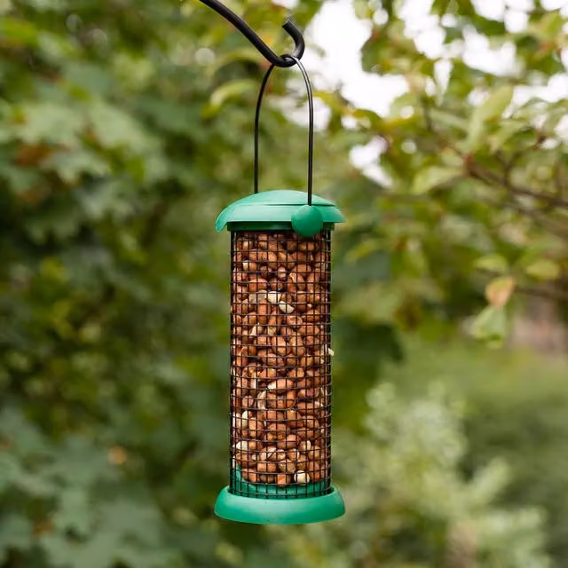 Gardman Flip Top Peanut Feeder in Brown