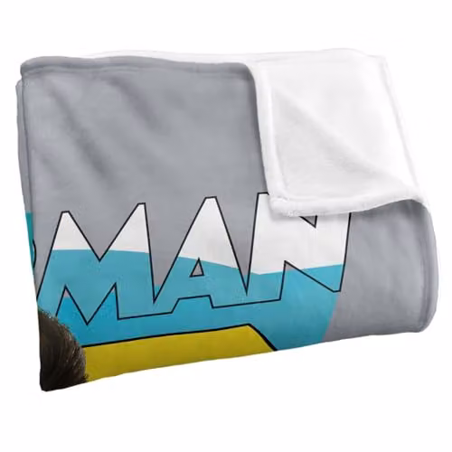 Warner Bros. Superman 2025 Comic Flight Super Soft Fleece Throw Blanket, Multicolour, W: 152 cm, D: 127 cm – 2