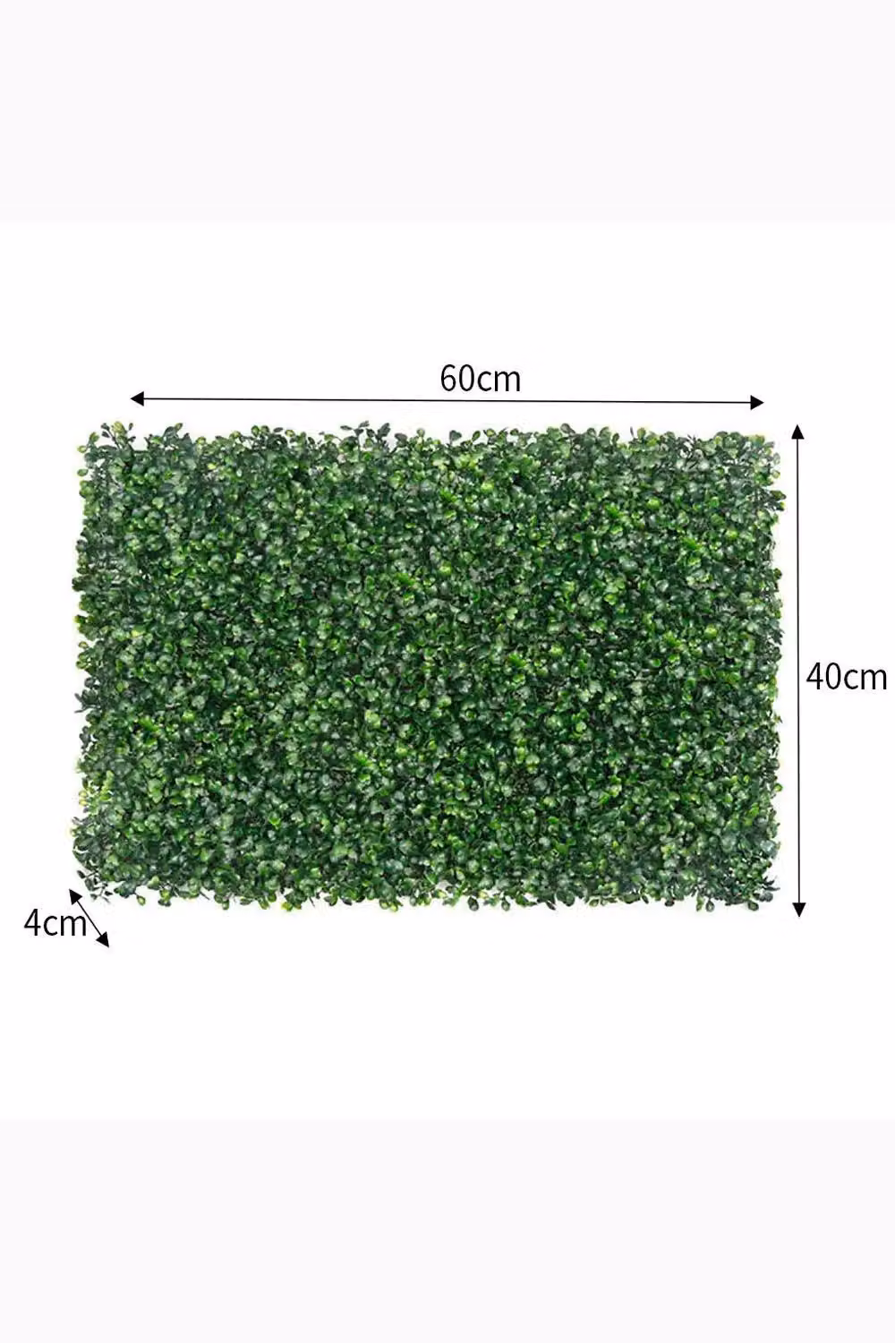 H&O Direct 6-Piece Set of Green Decorative Artificial Boxwood Wall Panels for Indoor and Outdoor Use – 3