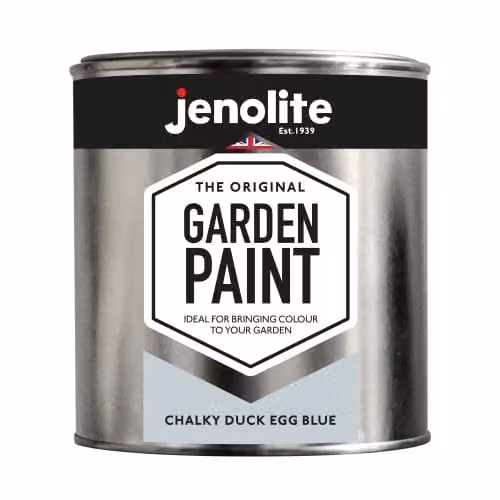 JENOLITE Weatherproof Matt Garden Paint in Duck Egg Blue, 1 Litre