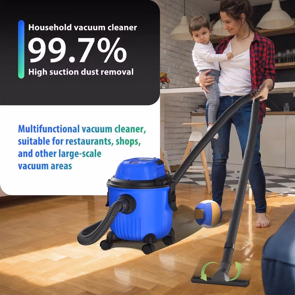 NESTLUNE 3-in-1 Wet and Dry Vacuum Cleaner, 15L, 3800W, 20kPa, Blue – 5