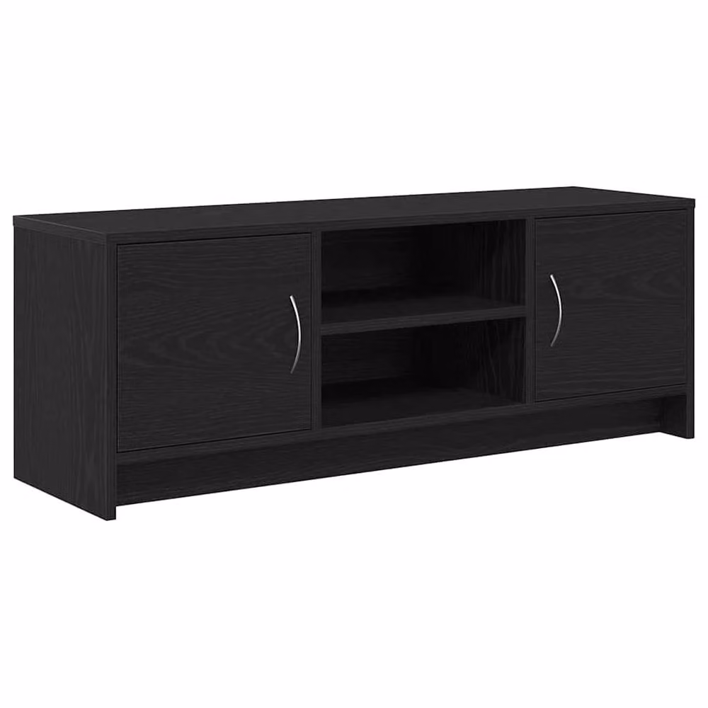 Berkfield Home Modern Black Oak TV Cabinet, W/D/H: 102 x 30 x 37.5 cm – 2