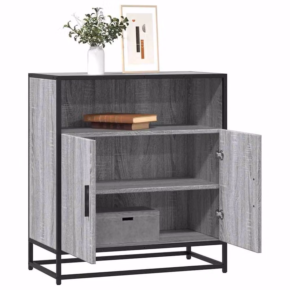 Berkfield Home Grey Sonoma Sideboard in Engineered Wood W/D/H: 68 x 35 x 76 cm – 2