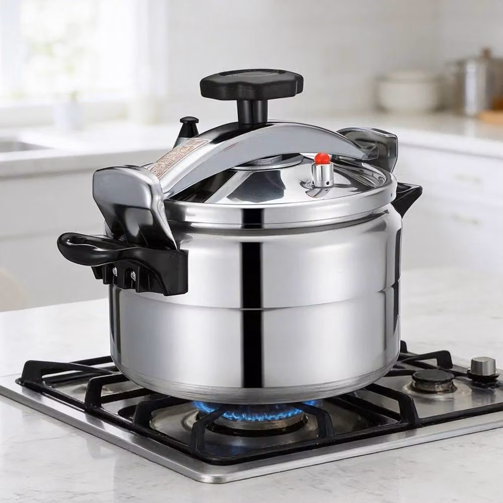 PAWNORA 11 l Uncoated Aluminium Pressure Cooker in Silver – 4