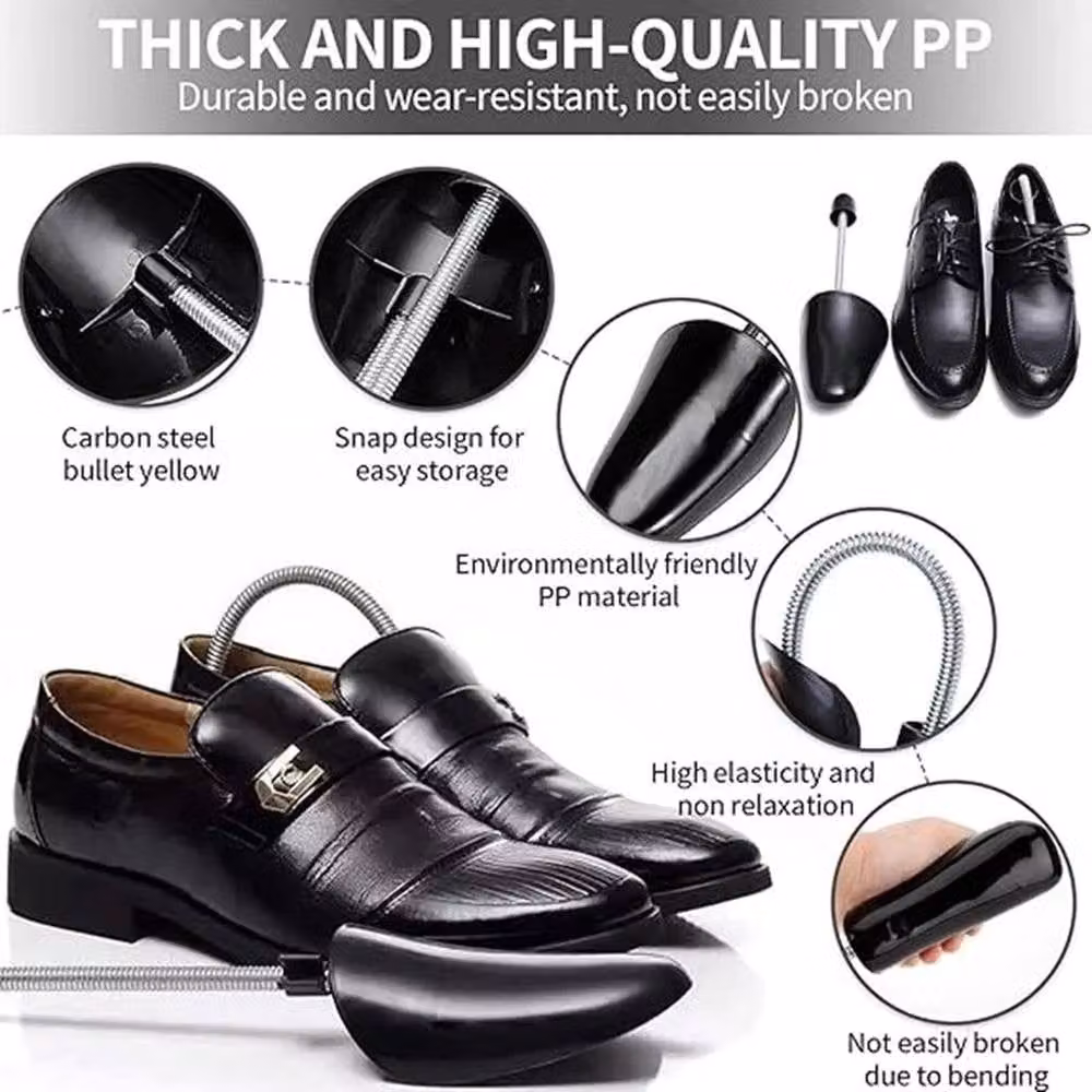 NESTLUNE Black Plastic Shoe Trees to Maintain Shape, W/D/H: 100 x 15 x 15 cm – 2