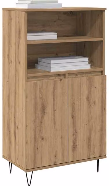 Berkfield Home Brown Highboard with Internal Shelves and Hinged Doors, W/D/H: 110 x 60 x 36 cm – 1