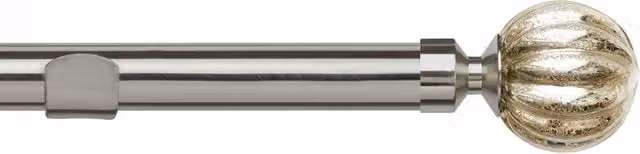Terrys Dynasty 28mm Eyelet Curtain Pole in Satin Silver