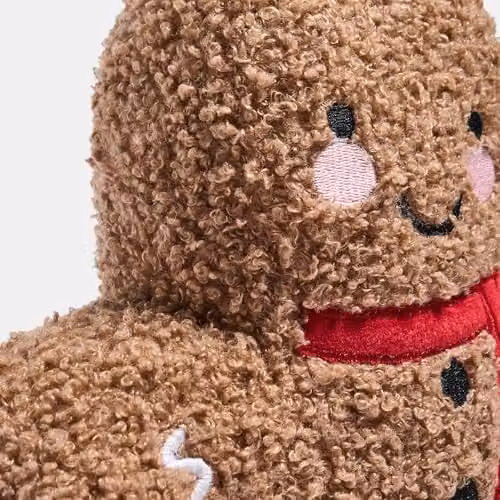 OHS Gingerbread Weighted Boucle Decorative Doorstop in Brown or Beige, W/D/H: 25 x 10 x 10 cm – 5
