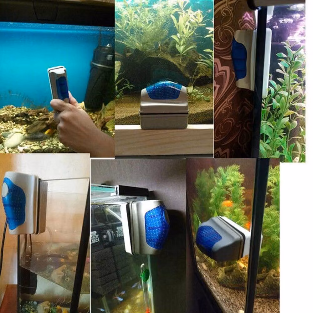 EONLION Magnetic Fish Tank Brush in White – 3