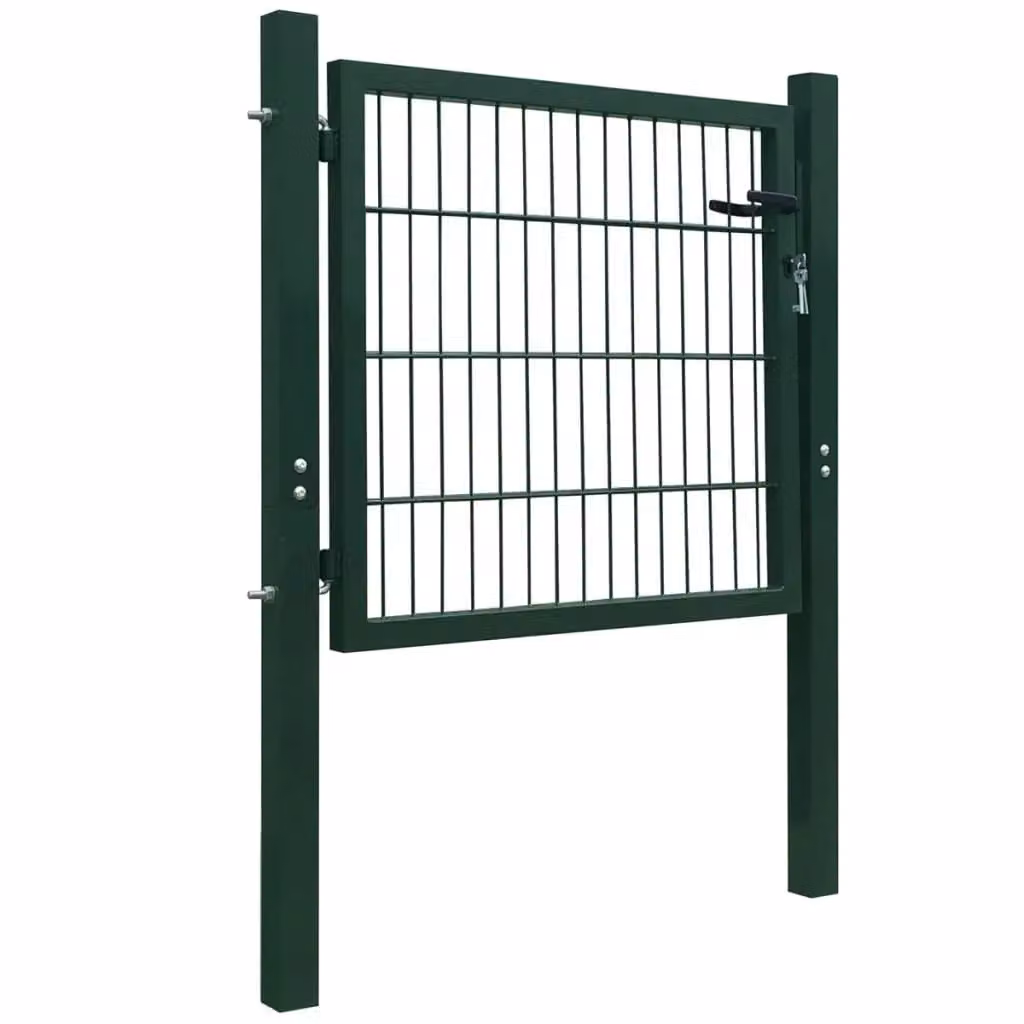 Berkfield Home Green Steel Swing Fence Gate W: 105 cm, H: 150 cm – 2