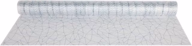 KDMD Blue Frosted Geometric Plastic Film Party Decoration