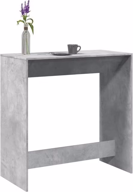 Berkfield Home Bar Table in Concrete Grey, W/D/H: 102 x 50 x 103.5 cm – 1