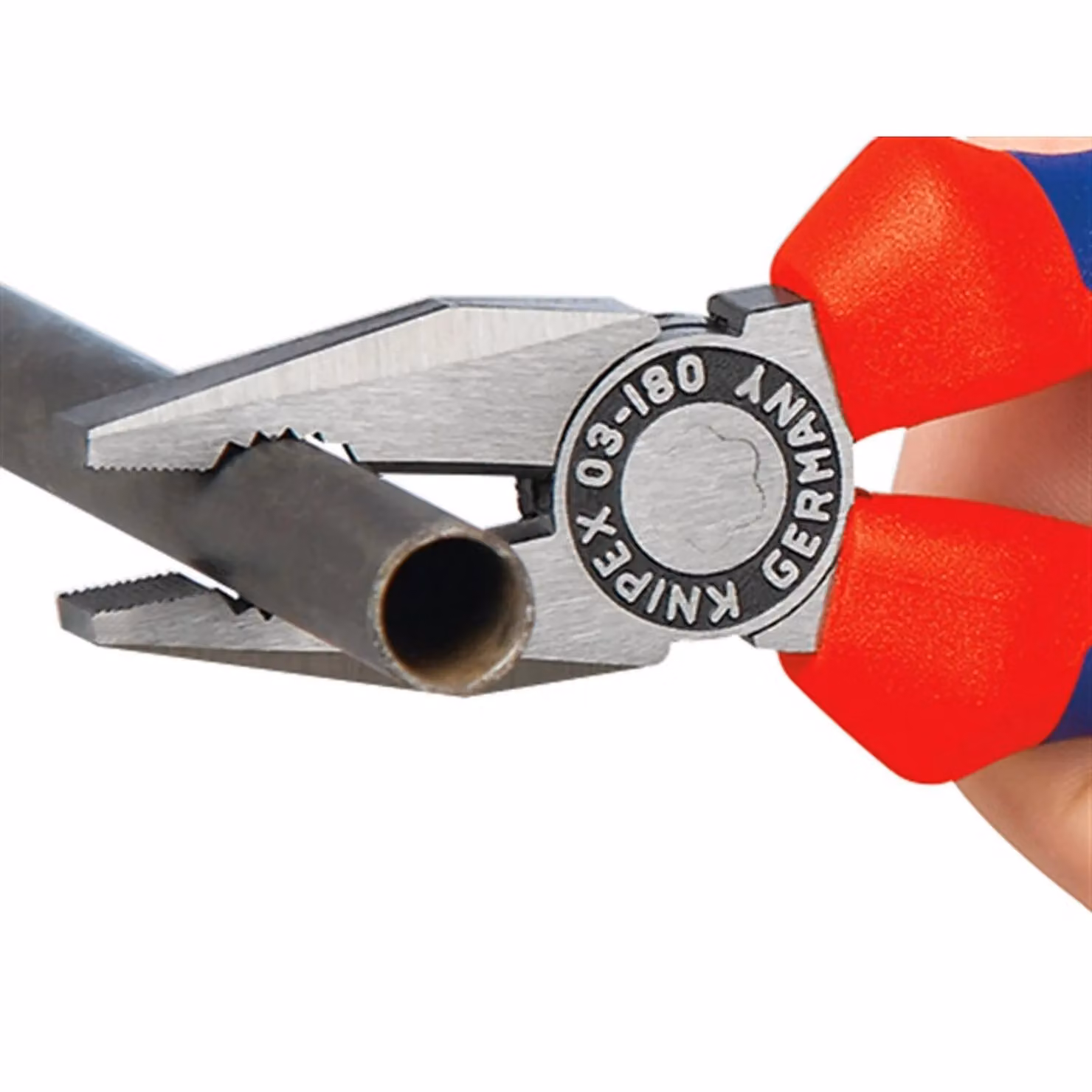 Knipex 03 02 Series Combination Pliers with Multi-component Red and Multicolour Grip – 2