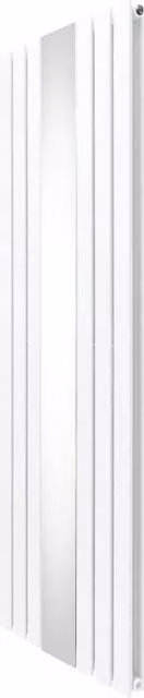 Monstershop White Steel Flat Panel Mirror Radiator, Width: 56.5 cm