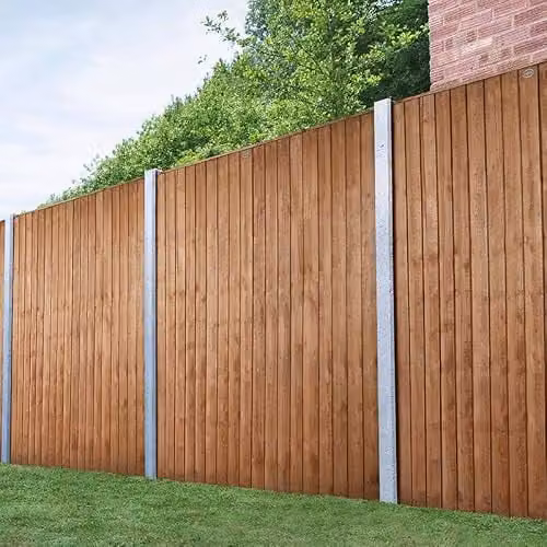 Forest Garden Impregnated Brown Vertical Board Fence Panels, Pack of 20 – 3