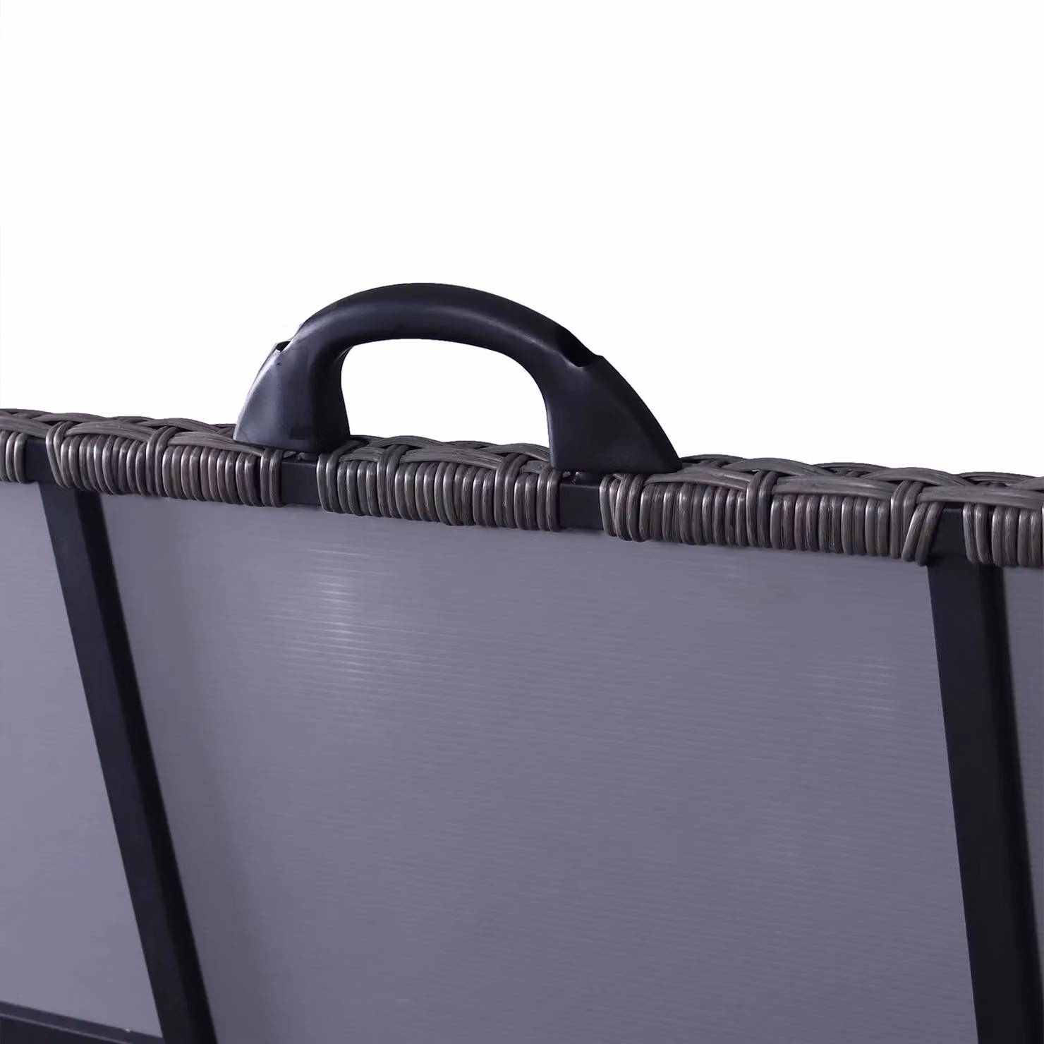 Royalcraft Charcoal KD Weave Rattan Cushion Storage Box, 510L, Anthracite Grey – 3