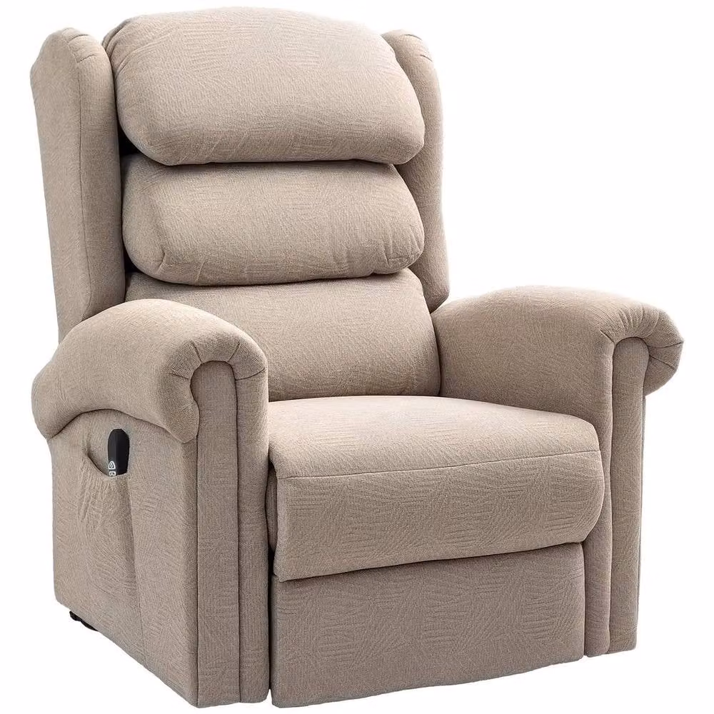 FORGEVIO Power Lift Recliner Chair with Remote for Seniors in Beige Fabric – 6