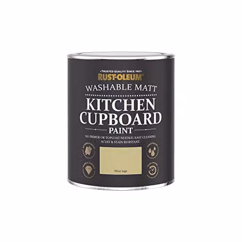 Rust-Oleum Silver Sage Matt Kitchen Cupboard Paint, 750ml – 3