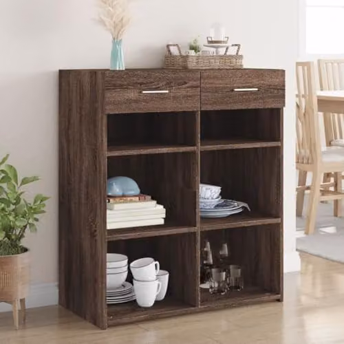 vidaXL Classic Sideboard in Brown, W/D/H: 80 x 42.5 x 93 cm – 2