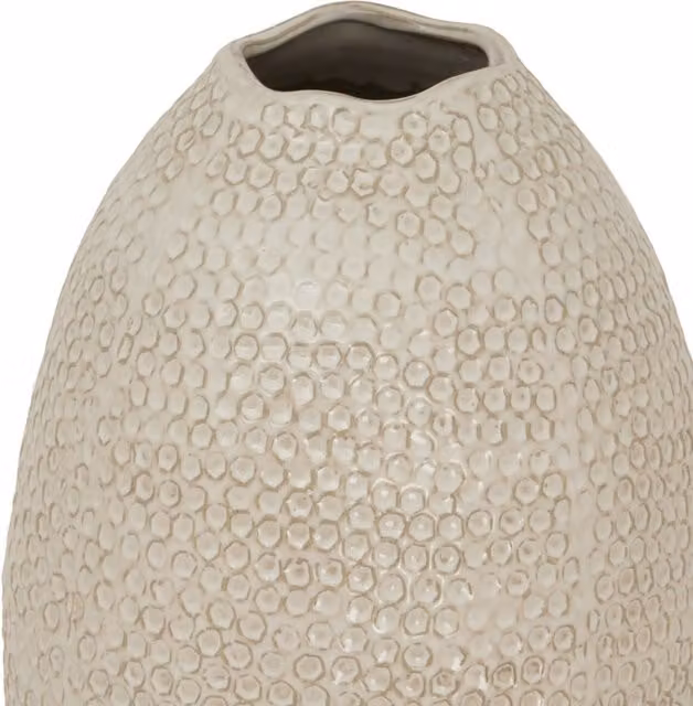 Zaffera Olpe Modern Ceramic Tabletop Vase in Brown and Beige