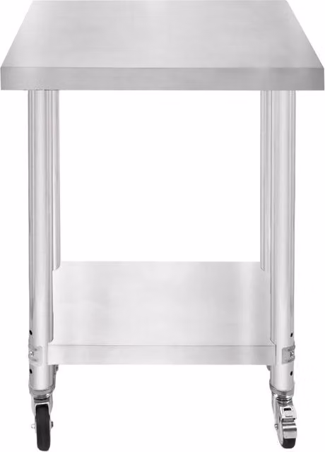 Kukoo Stainless Steel Work Table in Silver, W/D/H: 60 x 45 x 86 cm – 1