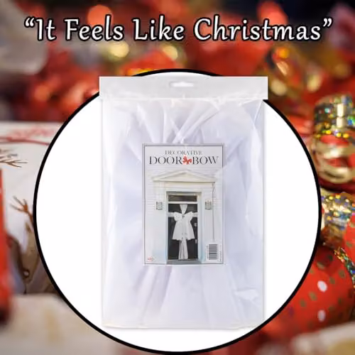 VFM e-Store Luxury Christmas Door Bow White Diamante W/D/H: 52 x 35.1 x 5.9 cm – 6