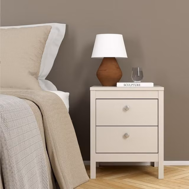 Furniture To Go Madrid Bedside Table in Cashmere Beige