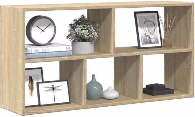 Berkfield Home Sonoma Oak Wall Shelf, Brown, W/D/H: 100 x 25 x 50 cm – 1